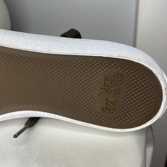 COACH Brown Signature Outline Canvas Empire Low Top Sneakers (Designer) - Picture 6 of 10